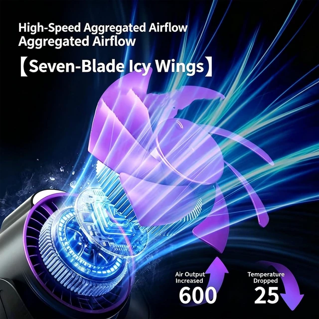 Alt view image 4 of 7 - Low Noise Clip On Desk Fan with 100 Speed Settings and Built in Display for Home Study Use