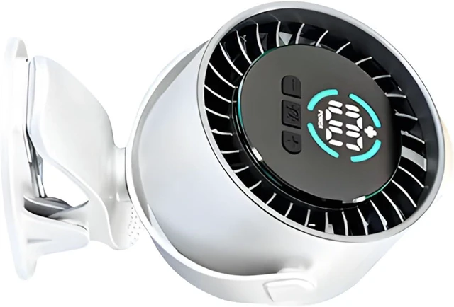 Alt view image 7 of 7 - Low Noise Clip On Desk Fan with 100 Speed Settings and Built in Display for Home Study Use