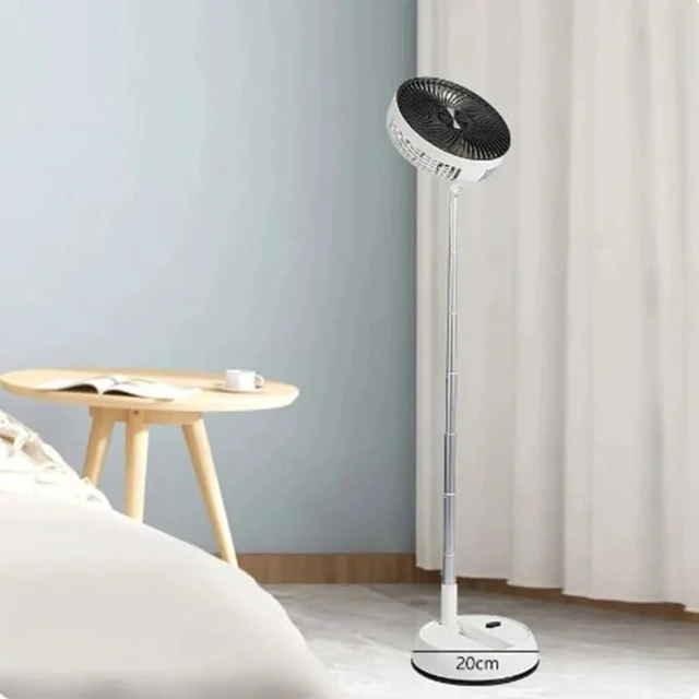 Alt view image 4 of 7 - Air Cooling Fan Travel Fan Small Desk Fan USB Fan Foldable Fan Travel Fan Storage Fan Quiet Fan Folding Fan Floor Fan