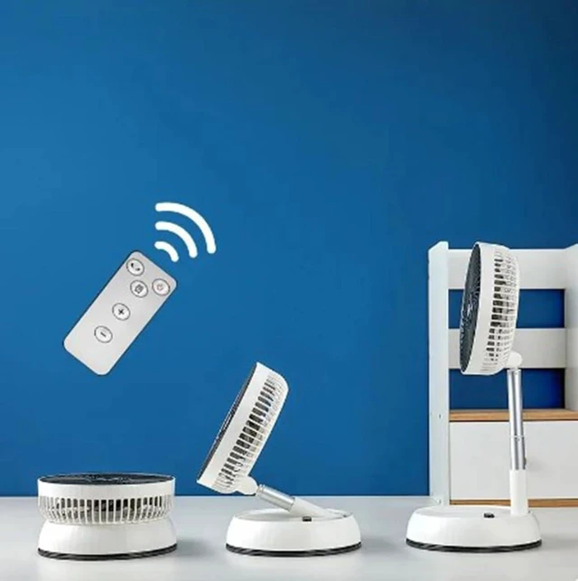 Alt view image 6 of 7 - Air Cooling Fan Travel Fan Small Desk Fan USB Fan Foldable Fan Travel Fan Storage Fan Quiet Fan Folding Fan Floor Fan