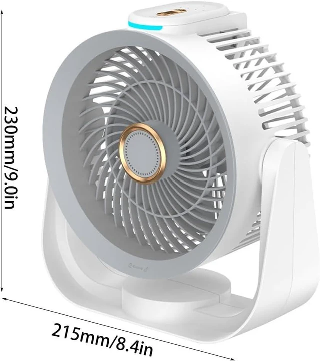 Alt view image 5 of 7 - Cooling Solution Office Fan ABS Material Table Fan for Bedroom and Desk Use