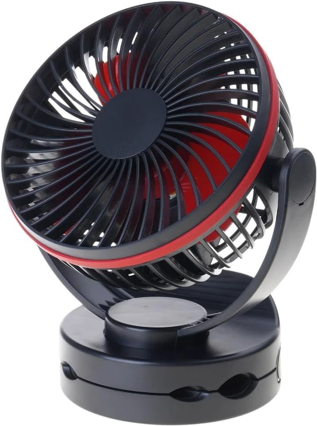 Main image of 4 Speeds Adjustable Portable USB Table Fan Clip-on Type Rechargeable Cooling Fan