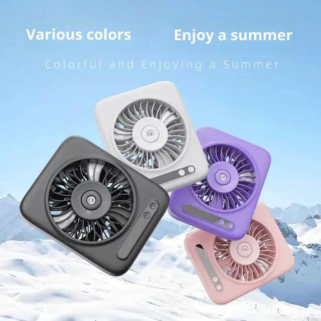 Alt view image 3 of 7 - Compact USB Desktop Air Mover with Humidifying Function and 4000mAh Battery for Work Home Use