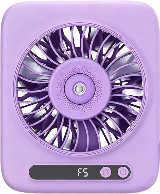 Main image of Compact USB Desktop Air Mover with Humidifying Function and 4000mAh Battery for Work Home Use