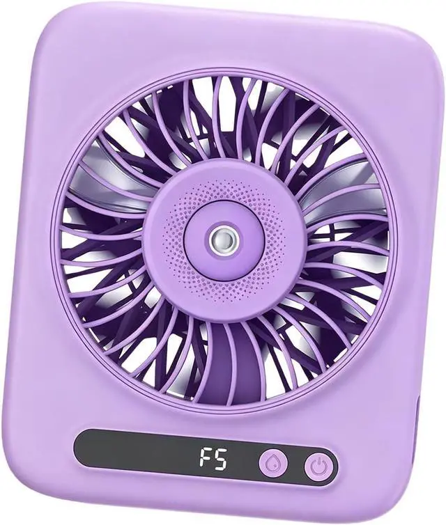 Alt view image 5 of 7 - Compact USB Desktop Air Mover with Humidifying Function and 4000mAh Battery for Work Home Use