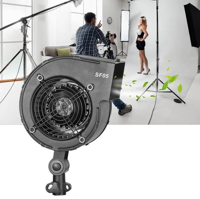 Alt view image 4 of 7 - Studio Wind Hair Blower Stream Fan Portable Photography Lighting Airflow Tool with Speed Control for Professional Video and Photo Shoots in Studio Or On Location