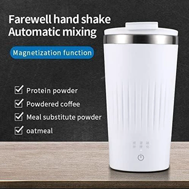 Alt view image 2 of 6 - USB Coffee Cup Rechargeable Heating Self Stirring Mixing Mug Warmer Coffee Capsule Cup (Black)