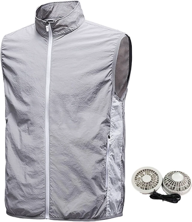 Main image of Summer cooling fan clothing, USB charging with fan clothing, sun protection vest work clothes