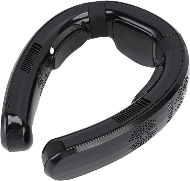 Alt view image 2 of 7 - Neck Fan, Portable Fan with Cooling and Heating 3 Speeds, 10000mAh Battery Wearable, Lightweight Personal for Travel, Beach (Glossy Black)