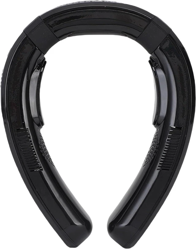 Alt view image 3 of 7 - Neck Fan, Portable Fan with Cooling and Heating 3 Speeds, 10000mAh Battery Wearable, Lightweight Personal for Travel, Beach (Glossy Black)