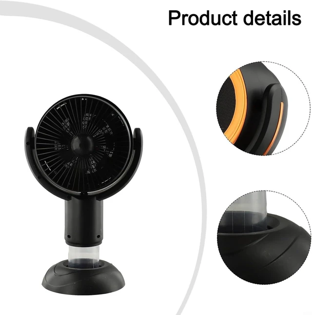 Alt view image 6 of 7 - Portable Kitchen Range Hood USB Rechargeable Desktop Exhaust Fan with 2 Speeds Removable Filter Adjustable Oil Cup for Apartment RV Camping Indoor BBQ Cooking(Black gold)