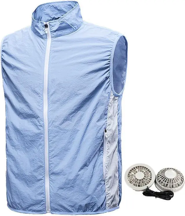 Main image of Summer cooling fan clothing, USB charging with fan clothing, sun protection vest work clothes