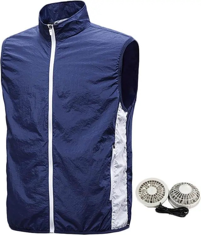 Main image of Summer cooling fan clothing, USB charging with fan clothing, sun protection vest work clothes