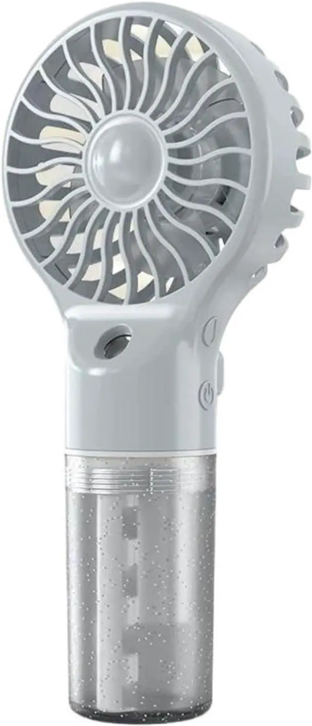 Main image of Handheld Mini Air Conditioner USB Rechargeable Portable Humidifying Fan(Light Grey)