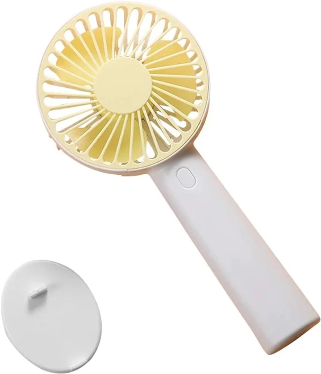 Main image of Summer Portable USB Mini Handheld Fan Outdoor Creative Desktop(With Base Yellow)