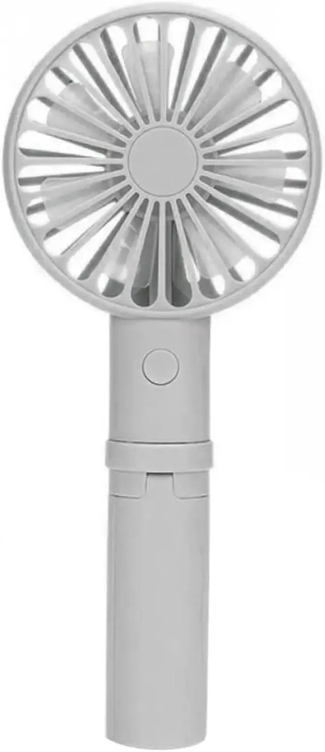 Main image of Foldable Triangle Bracket Fan USB Rechargeable Handheld Pocket Fans(Light Grey 500mah)