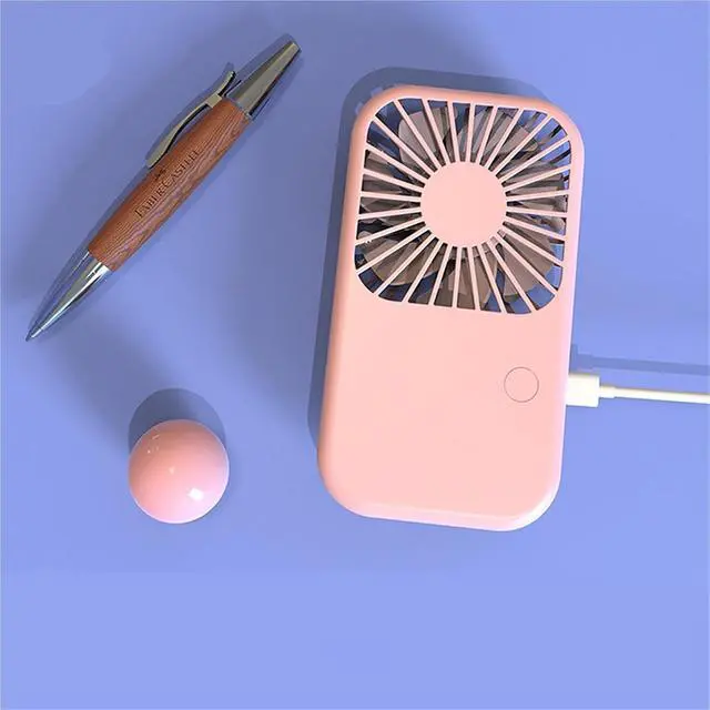 Alt view image 4 of 7 - Portable Fan Handheld, Mini Handheld Pocket USB Fan, 3-Speed Office Air Cooler, Multicolor