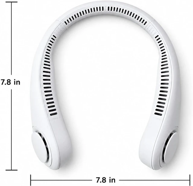 Alt view image 6 of 6 - Ventilateur de cou, Hands Free Neck Fan Portable USB Rechargeable Bladeless,pour les Voyages/Activités de plein air