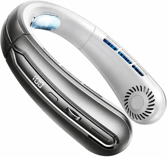 Alt view image 7 of 7 - Ventilateur de cou, 2026 8000mAh USB Hanging Neck Fan,pour les Voyages/Activités de plein air