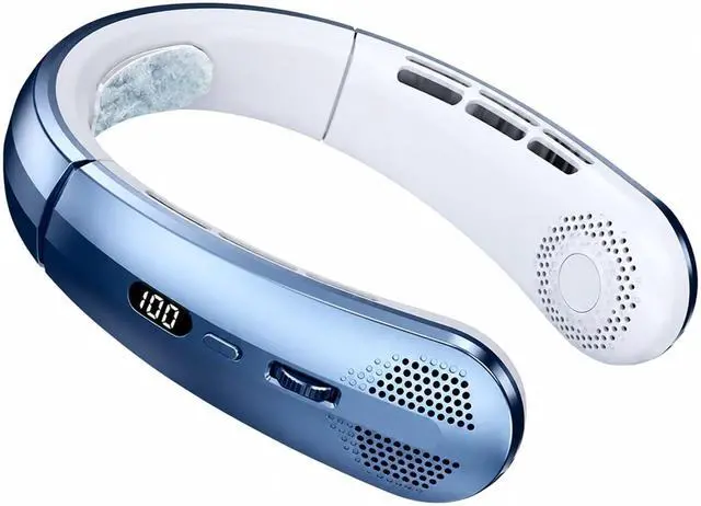 Alt view image 2 of 7 - Ventilateur de cou, 2026 8000mAh USB Hanging Neck Fan,pour les Voyages/Activités de plein air