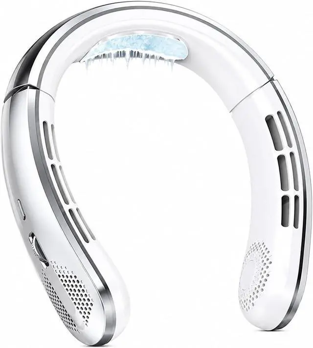 Alt view image 3 of 7 - Ventilateur de cou, 2026 8000mAh USB Hanging Neck Fan,pour les Voyages/Activités de plein air