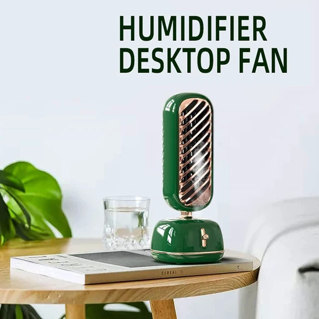 Alt view image 4 of 7 - New USB Multifunctional Desktop Silent Air Cooler Humidifier Household Cooling Fan Cooling Spray Humidifying Cool Mist Humidifier