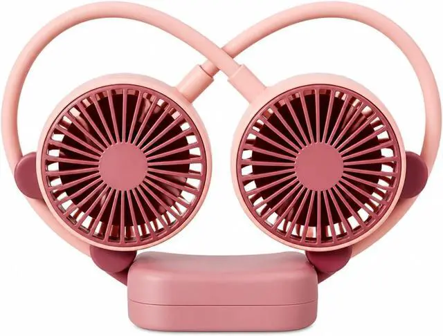Alt view image 2 of 6 - Ventilateur de cou, Neck Air Conditioner USB Rechargeable Personal Fan,pour les Voyages/Activités de plein air
