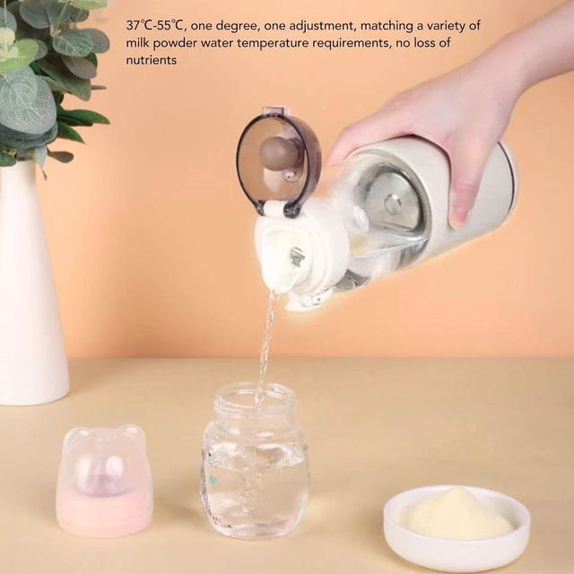 Alt view image 2 of 7 - Portable Milk Warmer, Cordless USB Rechargeable Fast Heating 55 Large Capacity 300ML Stainless Steel ABS Glass White for Travel Outdoor Kids Adults