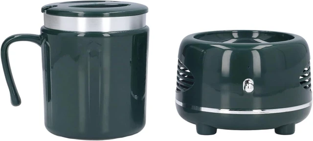 Main image of Electric Cooler Warmer Cup, Fast Cooling Heating One Button Control Heated Coffee Mug, Desk Cup Warmer with Nonslip Pads for Coffee Beer Wine Home Office Restaurant (Green)