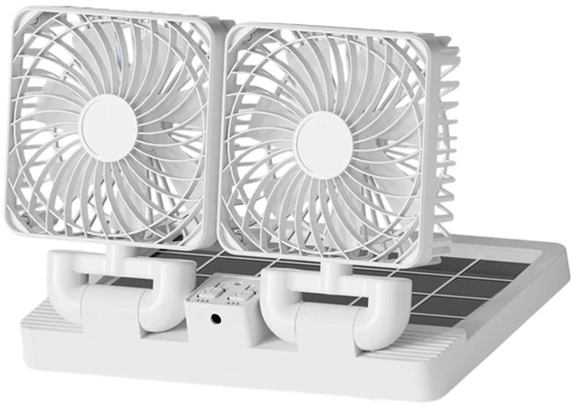 Main image of USB/Solar Powered Effective Airflows Fan Ventilator Air Circulation Eliminates Odors Cooling and Heat Dissipation Solar Car Ventilation Fan