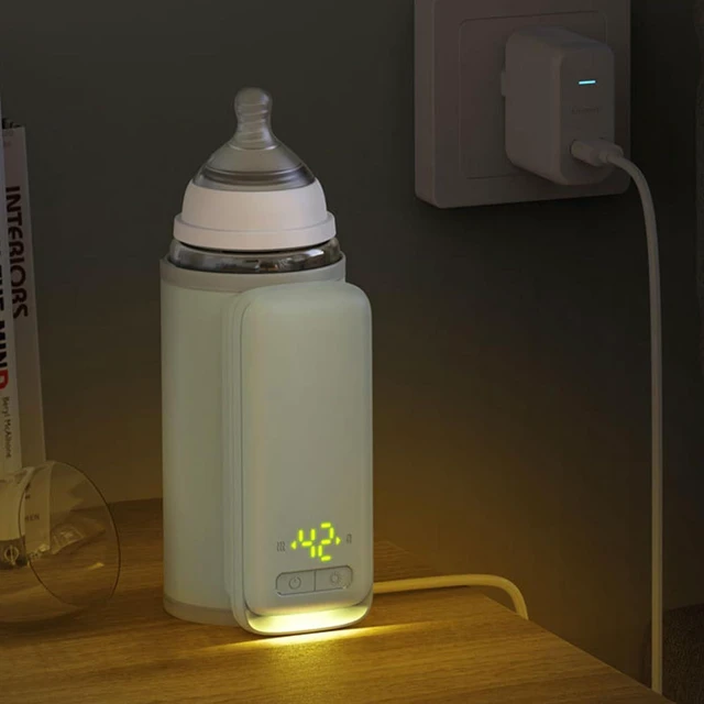 Alt view image 5 of 7 - Portable Bottle Warmer USB Bottle Warmer for Breastmilk with LCD Display Accurate Heating Baby Usb Sleeve for Breastmilk Portable for Travel