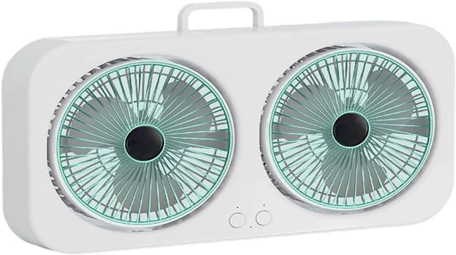 Main image of Portable Fan, Low Noise USB Desktop Cooler for Dorm Gym Travel Essentials Hanging Tent for Camping(Green)