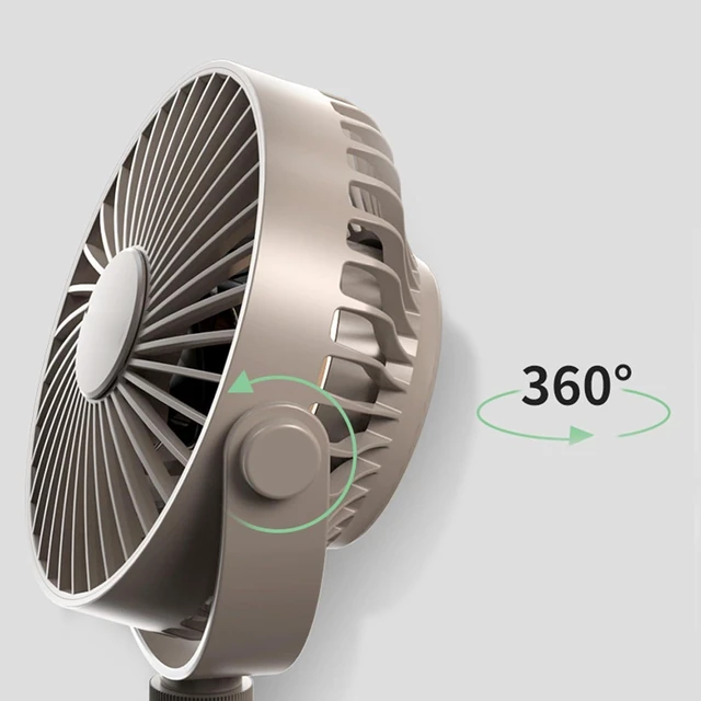 Alt view image 6 of 7 - 3-Speed USB Charging Table Fan Night Light Ceiling Fan Canopy with Remote Control + Tripod Must Have Item for Table for Bedroom Oscillating Outdoor Rechargeable
