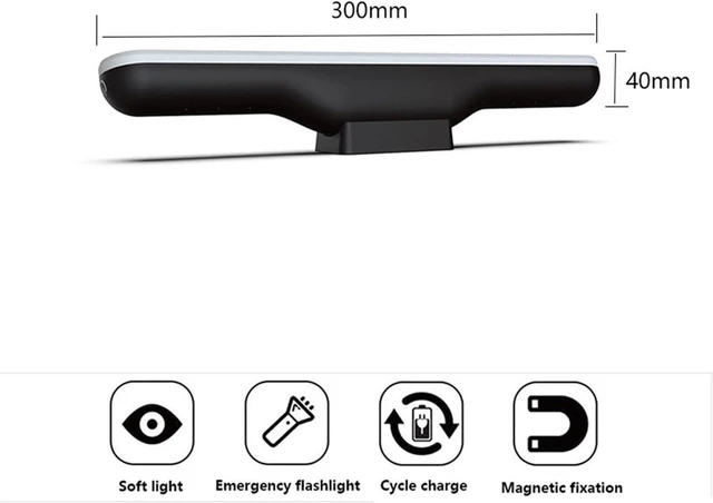 Alt view image 6 of 7 - LED Makeup Lamp Light USB Eye Protection Rechargeable Portable Hanging Magnetic Touch Switch Selfie(Rechargeable)