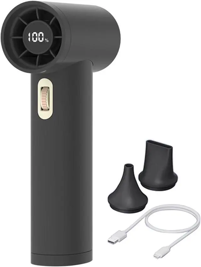 Alt view image 4 of 7 - Handheld Fan, Portable Handheld Fan 100 Speed Cooling Fan Rechargeable Multifunction Travel Cooling For Outdoor Travel Use