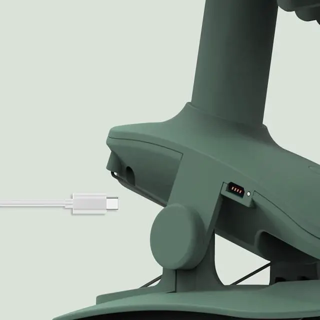 Alt view image 6 of 7 - USB Clip on Fan Portable Oscillating Cooling Fan 3 Speeds for W/Sturdy Clamp LED Lamp for Dorm Bedroom Clip-on Electric Plug in Battery Operated Desk