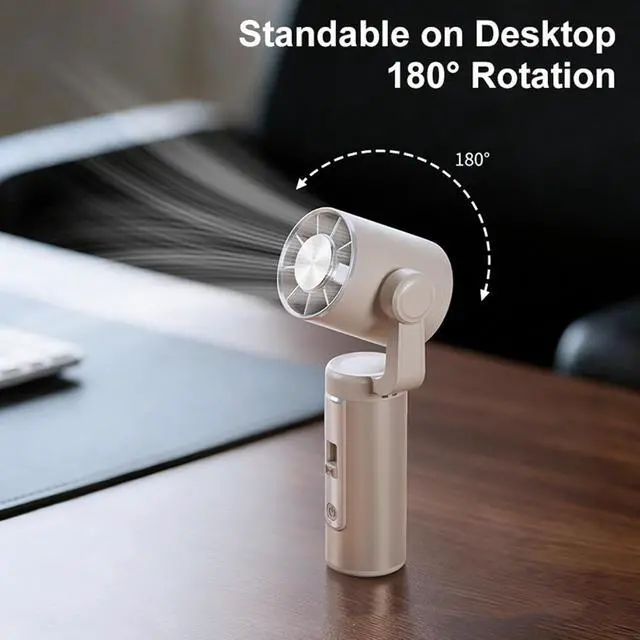 Alt view image 2 of 7 - PANGBOER 199 Speed Cooling Desk Small Fan Rechargeable Portable Handheld Fan Outdoor Air Coolers Tool Easy to Carry Outdoor Personally Coolers