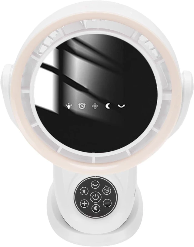 Alt view image 5 of 7 - BTSEURY Portable Fan with Clamp, 5 Speed Adjustable, Auto Oscillating, Quiet, Remote Control, LED Display, Timer, Night Light, for Home Office Camping Travel