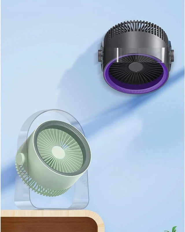 Alt view image 6 of 7 - Portable 2000mAh Battery Operated Fan Electric USB Rechargeable Wall Mounted Cooling Fan for or Home