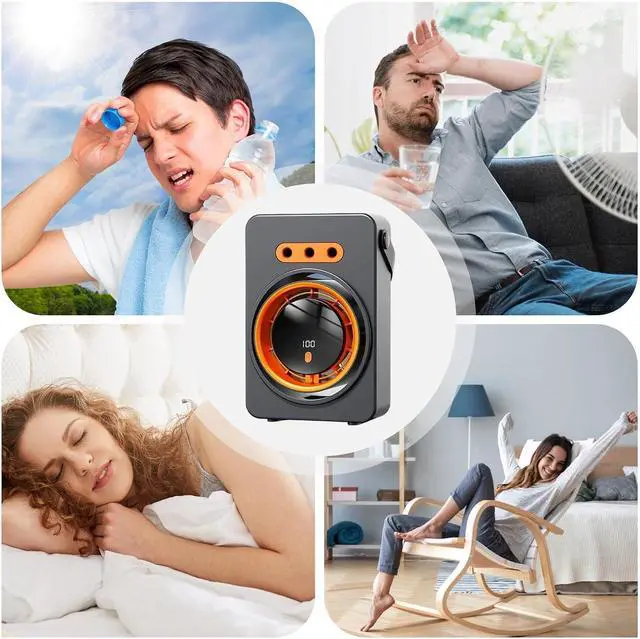 Alt view image 4 of 7 - Water Mist Fan - Rechargeable Compact | Mini Mist Fan for Travel - for Women Men Teenagers Adults Indoor Outdoor Room Travel Fishing Construction Site Camping Road Trip