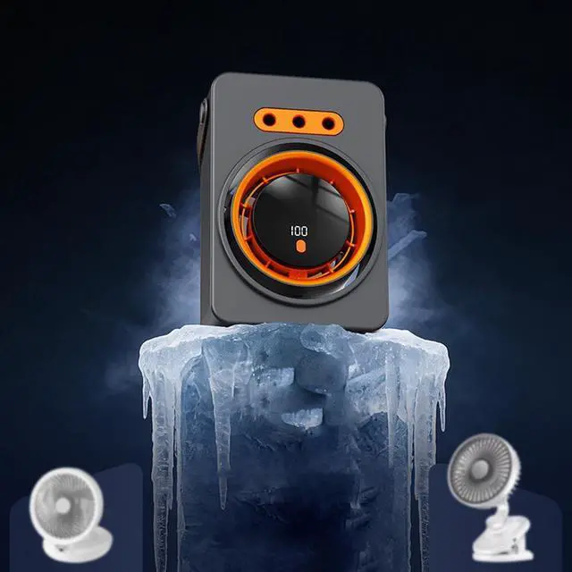 Alt view image 6 of 7 - Water Mist Fan - Rechargeable Compact | Mini Mist Fan for Travel - for Women Men Teenagers Adults Indoor Outdoor Room Travel Fishing Construction Site Camping Road Trip