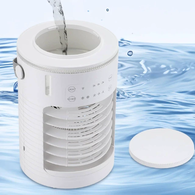 Alt view image 4 of 7 - Portable Spray Fan Refillable USB Desk Fan Quiet Cooling Appliance for Bedside