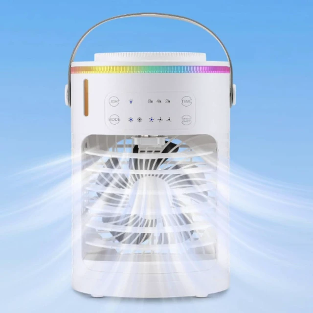 Alt view image 5 of 7 - Portable Spray Fan Refillable USB Desk Fan Quiet Cooling Appliance for Bedside