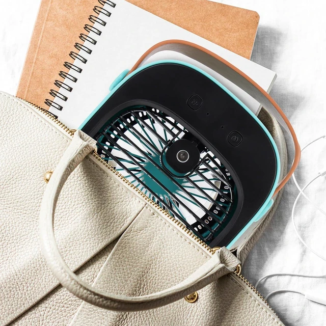 Alt view image 4 of 7 - USB Powered Desktop Fan with Water Tank, 4000mah Portable Air Cooler
