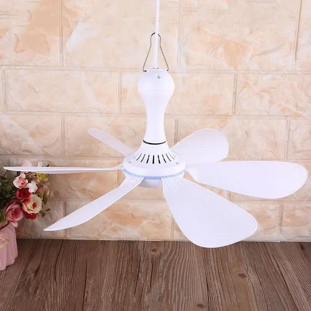 Alt view image 3 of 7 - 16.5Inch USB Powered Hanging Fan with Switches for Camping Tent and Indoor Use