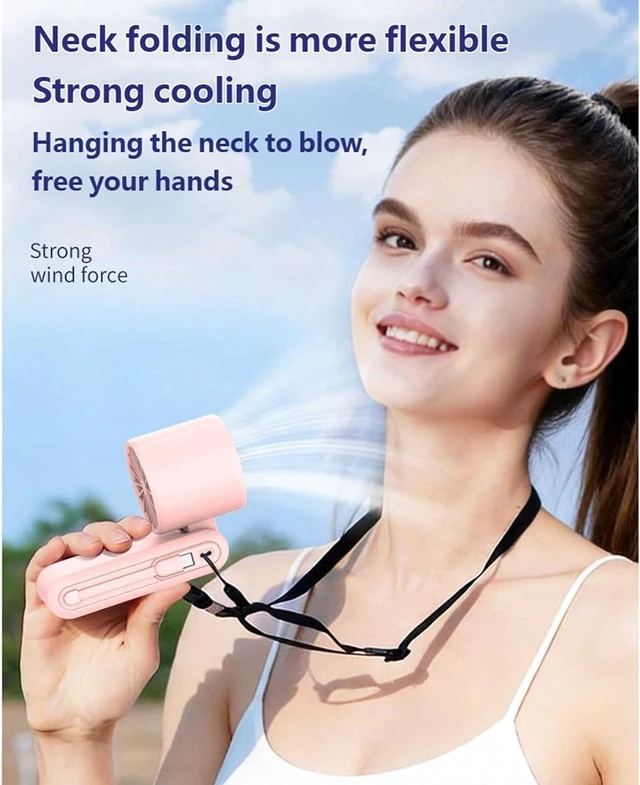 Alt view image 2 of 7 - Portable Desk Fan with Digital Display 0-199 Adjustable Speed Quiet for Home Use Small Handheld Fan