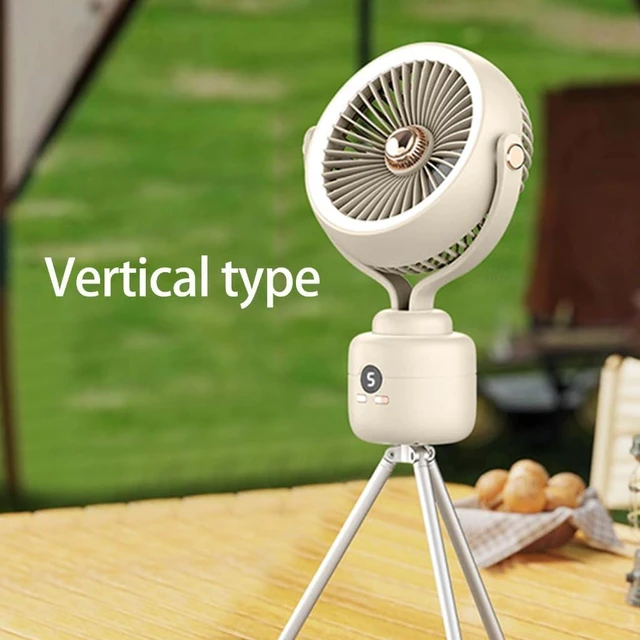 Alt view image 7 of 7 - USB Charging Brushless Motor Fan Rotatable Desk Fan with Adjustable Speed for Office Travel Quiet Camping Cooling Fan