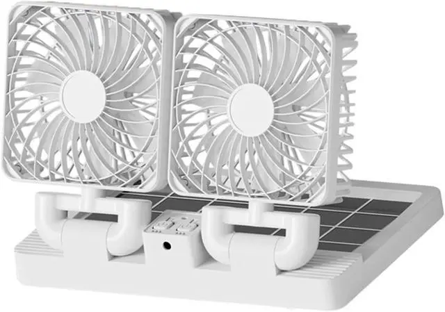 Main image of USB Rechargeable/Solar Car Ventilation Fan Cooling Systems Effective Airflows Air Circulation Odors Elimination Car Exhaust
