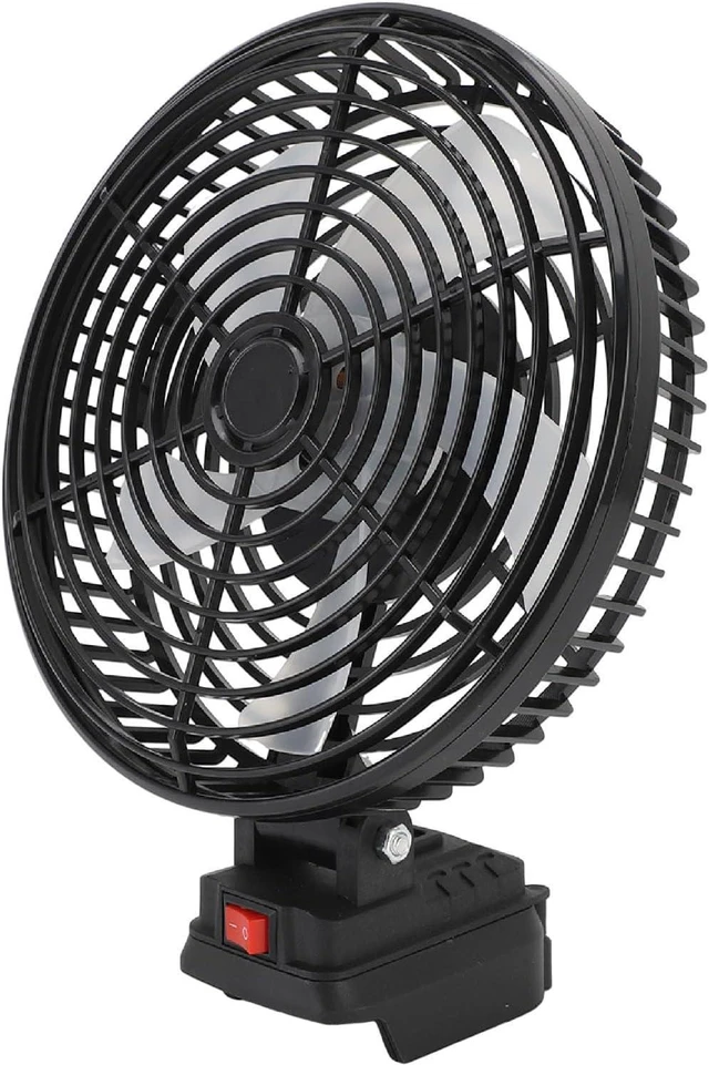 Alt view image 2 of 7 - Cordless Camping Fan 3500RPM Double Power Supply Method Rechargeable Jobsite Fan for Indoor and Outdoor Use