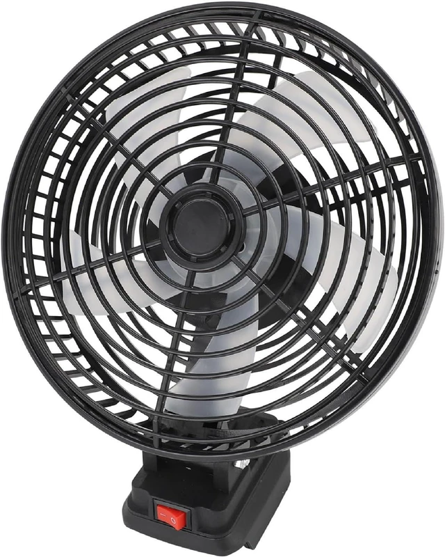 Alt view image 4 of 7 - Cordless Camping Fan 3500RPM Double Power Supply Method Rechargeable Jobsite Fan for Indoor and Outdoor Use